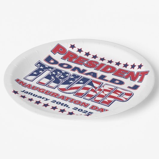 Inauguratie van president Trump Papieren Bordje (Gekanteld)