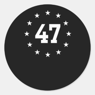 Inauguratie van Trump 1 Ronde Sticker
