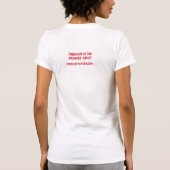Inauguratie Vrouwenshirt T-shirt (Achterkant)