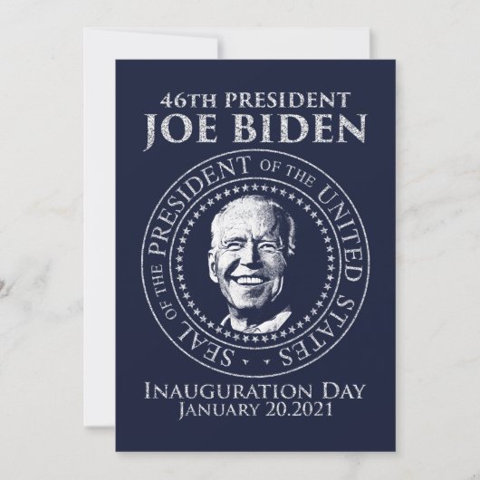 Inauguratiedag 2021 president Biden Holiday Kaart (Voorkant)