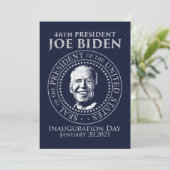 Inauguratiedag 2021 president Biden Holiday Kaart (Staand voorkant)