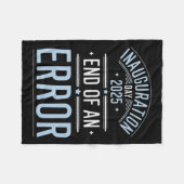 Inauguratiedag 2025 Einde van een fout - De perfec Fleece Deken (Voorkant (Horizontaal))