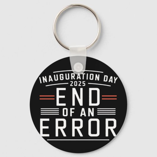 Inauguratiedag 2025 Einde van een fout - De perfec Sleutelhanger (Voorkant)