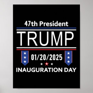 Inauguratiedag 2025 en Donald Trump en 47e PR Poster