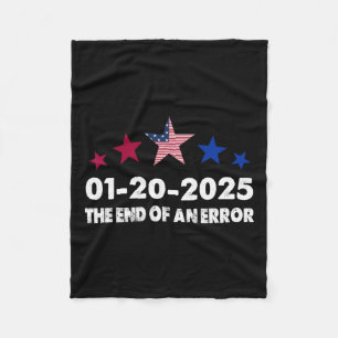 Inauguratiedag 2025 januari 20 Einde van een fout Fleece Deken