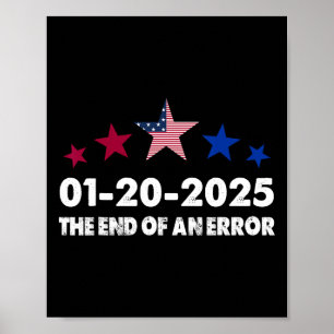 Inauguratiedag 2025 januari 20 Einde van een fout Poster