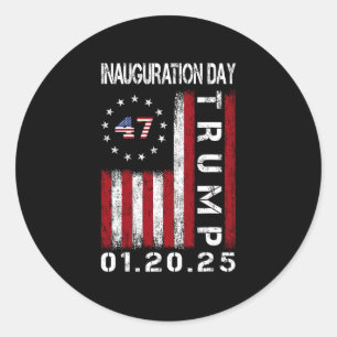 Inauguratiedag 20 jan 2025 47e President Ronde Sticker