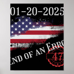 Inauguratiedag 20 januari 2025 Einde van een fout Poster