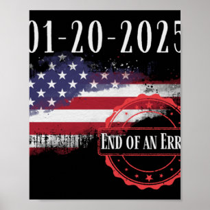 Inauguratiedag 20 januari 2025 Einde van een fout Poster