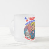 INAUGURATIEDAG DONALD TRUMP 2025 MATGLAS KOFFIEMOK (Voorkant links)