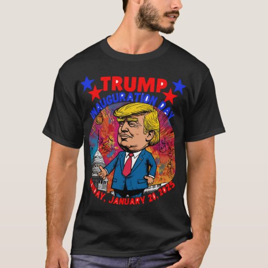 INAUGURATIEDAG DONALD TRUMP 2025 T-SHIRT (Voorkant)