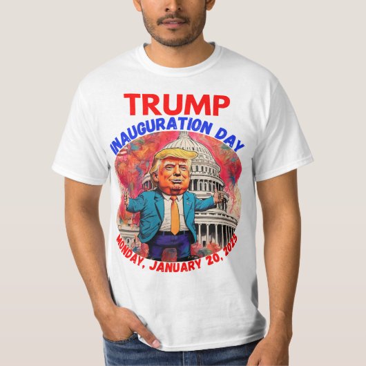 INAUGURATIEDAG DONALD TRUMP 2025 T-SHIRT (Voorkant)