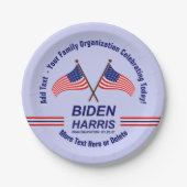 Inauguratiedag Partij Voeg Jouw naam tekst van kle Papieren Bordje (Voorkant)