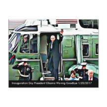 Inauguratiedag President Obama & Donald Trump