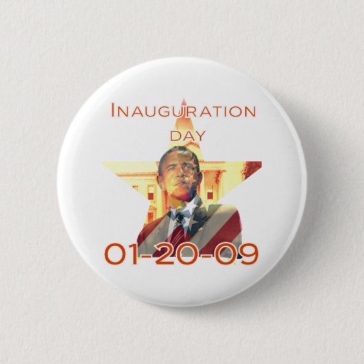 Inauguratiedag Ronde Button 5,7 Cm (Voorkant)