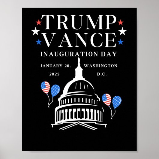 Inauguratiedag Trump Vance Poster (Voorkant)