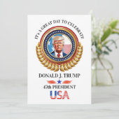 inauguratieviering feestdagenkaart (Staand voorkant)