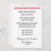 inauguratieviering feestdagenkaart (Achterkant)