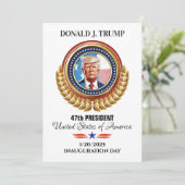 inauguratieviering feestdagenkaart (Staand voorkant)