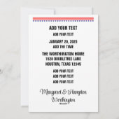 inauguratieviering feestdagenkaart (Achterkant)