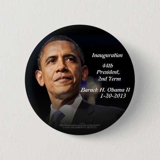 Inauguration 44th President, 2e term Barack Obama Ronde Button 5,7 Cm (Voorkant)