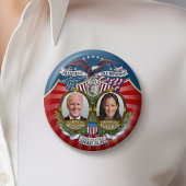 Inauguration Biden Harris Collectible Joe Kamala Ronde Button 7,6 Cm