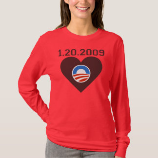 Inauguration Countdown T-shirt, Red. T-shirt