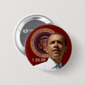 Inauguration Day 1.20.09 - Collector's Item! Ronde Button 5,7 Cm (Voorkant /achterkant)