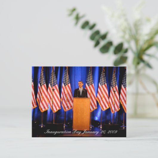 Inauguration Day 2009 Post Card - Gepersonaliseerd Briefkaart (Staand voorkant)