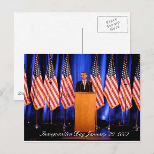 Inauguration Day 2009 Post Card - Gepersonaliseerd Briefkaart (Voorkant / Achterkant)