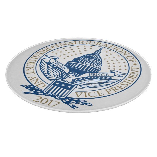 Inauguration Day 2017 Donald Trump Mike Pence Logo Snijplank (Hoek)