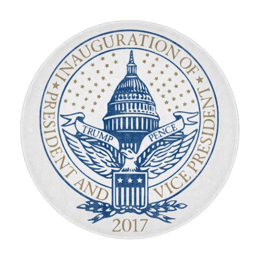 Inauguration Day 2017 Donald Trump Mike Pence Logo Snijplank (Voorkant)