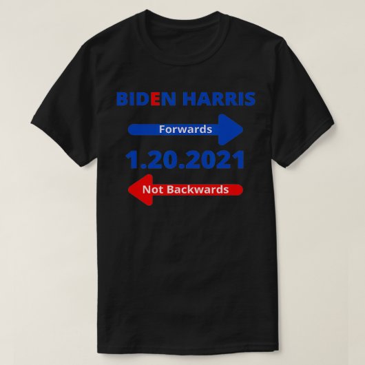 Inauguration Day 2021 Moving forward T-shirt (Design voorkant)