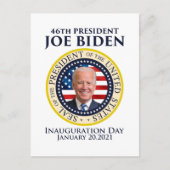 Inauguration day 2021 president Biden Briefkaart (Voorkant)