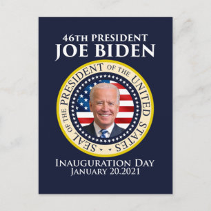 Inauguration day 2021 president Biden Briefkaart