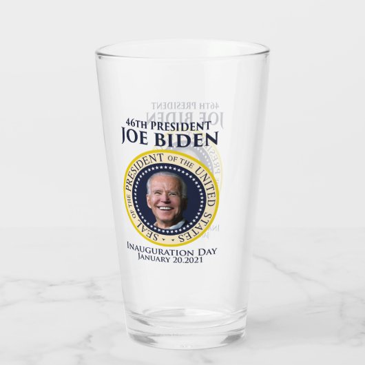 Inauguration day 2021 president Biden Glas (Achterkant)