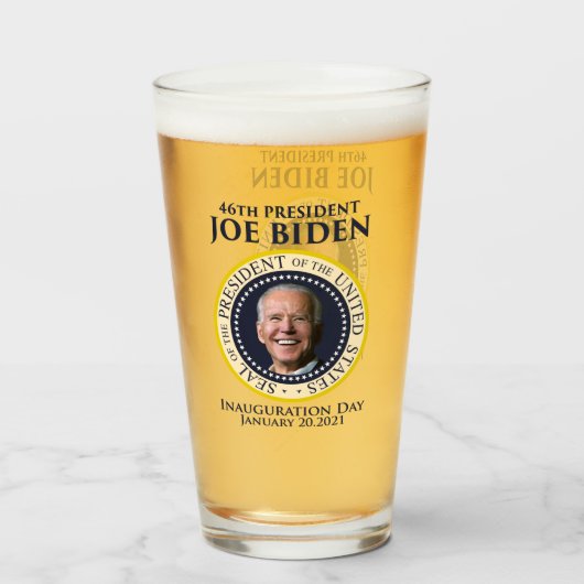 Inauguration day 2021 president Biden Glas (Voorkant gevuld)