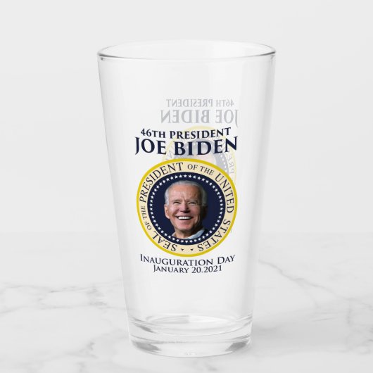 Inauguration day 2021 president Biden Glas (Voorkant)