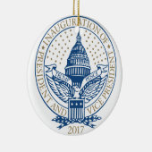 Inauguration Donald Trump Mike Pence 2017 Logo USA Keramisch Ornament (Rechts)