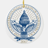 Inauguration Donald Trump Mike Pence 2017 Logo USA Keramisch Ornament (Achterkant)
