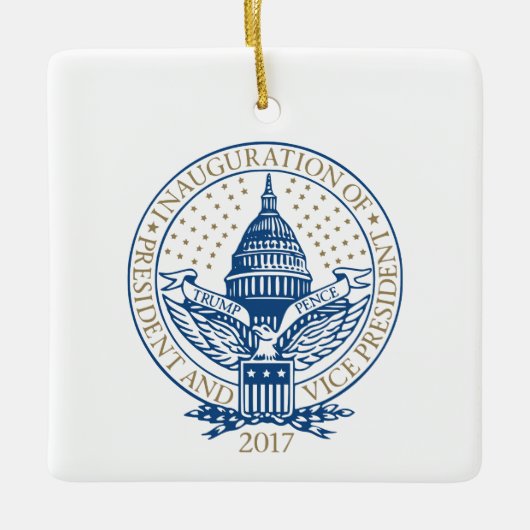 Inauguration Donald Trump Mike Pence 2017 Logo USA Keramisch Ornament (Voorkant)