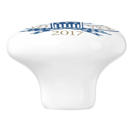 Inauguration Donald Trump Mike Pence 2017 Logo USA Keramische Knop (Zijkant)