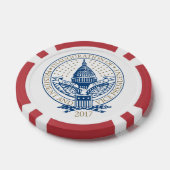 Inauguration Donald Trump Mike Pence 2017 Logo USA Pokerchips (Enkel)