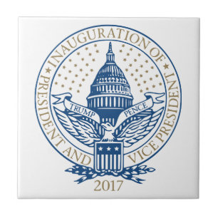 Inauguration Donald Trump Mike Pence 2017 Logo USA Tegeltje