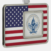 Inauguration Donald Trump Mike Pence 2017 Logo USA Verzilverd Omlijst Ornament (Rechts)