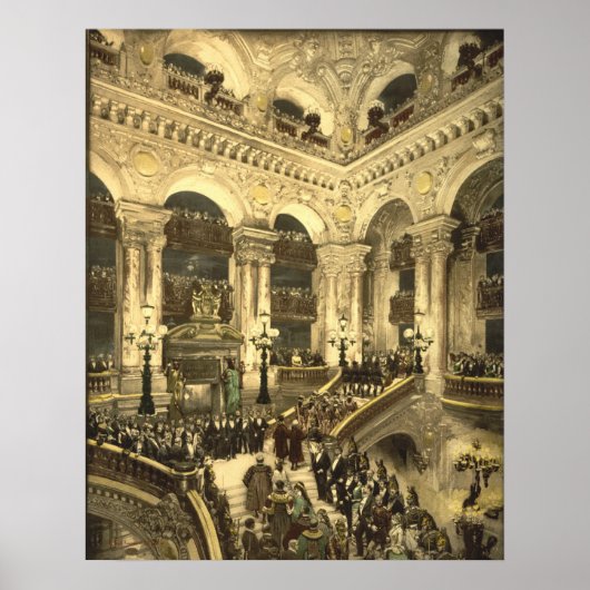 Inauguration of the Opera House in Paris, Frankrij Poster (Voorkant)