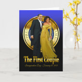 Inaugurele Bal - het Eerste Paar Kaart (Gele Bloem)