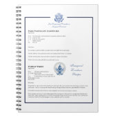 Inaugurele lunch recept chocolade jus puree notitieboek (Voorkant)