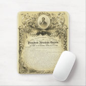 Inaugurele rede van Abraham Lincoln 4 maart 1865 Muismat (Met muis)