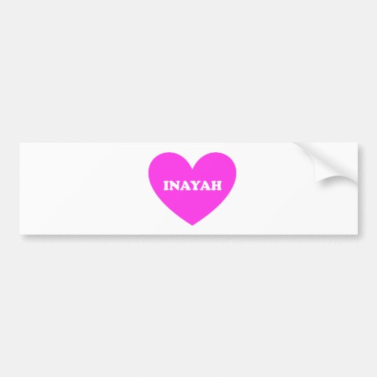 Inayah Bumpersticker (Voorkant)